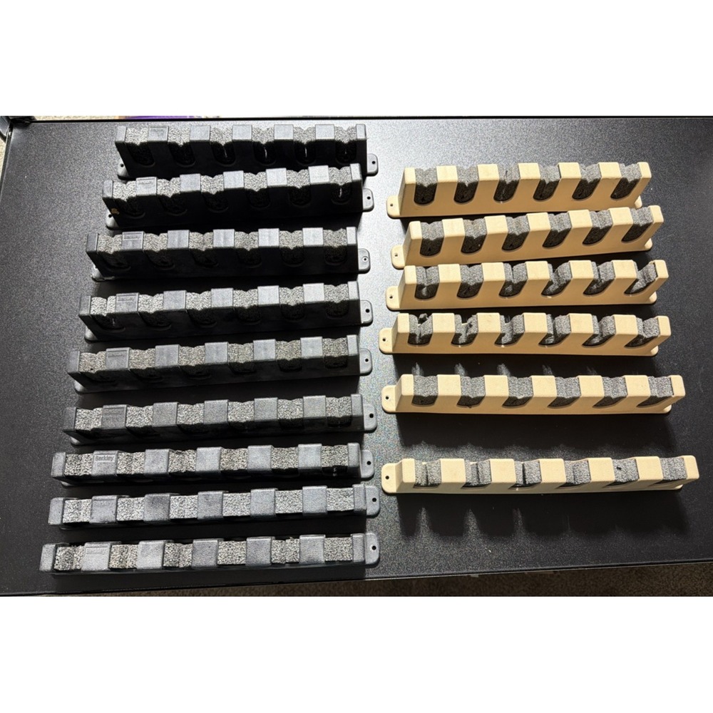 15 Berkley Fishing Rod Pole Holders W/ Foam Hold 6 Rods Each Vertical Wall Mount